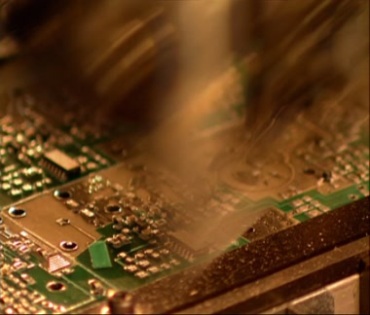 电子电路板元器件工业制造视频素材