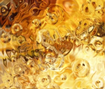 水滴水波纹水纹水花金色背景视频素材