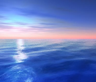 蓝天海水浑然一体唯美背景视频素材
