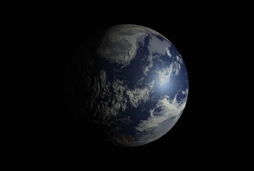 地球转动自转黑屏抠像特效视频素材