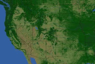 美国科罗拉多州卫星地图拍摄轮廓视频素材