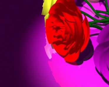 玫瑰花朵鲜花爱情婚庆动态背景视频素材