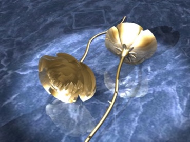 金色玫瑰镀金玫瑰花朵动态背景视频素材