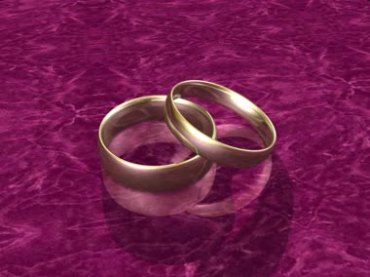 黄金戒指结婚对戒婚庆动态背景视频素材