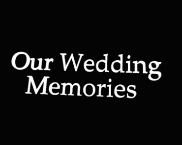 婚礼记忆英文字符黑屏特效视频素材