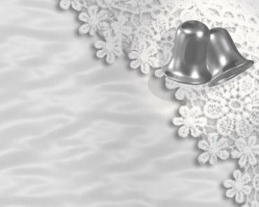 花边花纹铃铛婚礼动态背景视频素材