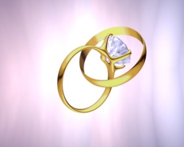 婚戒戒指对戒钻戒爱情信物动态背景视频素材