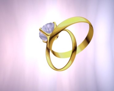 婚戒戒指对戒钻戒爱情信物动态背景视频素材