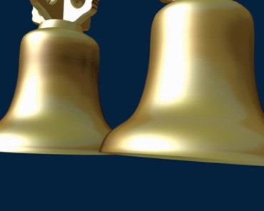 铜铃金色铃铛摇铃特效视频素材