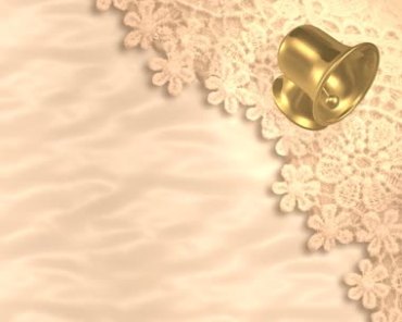 铜铃金色铃铛摆动婚庆云素特效视频素材