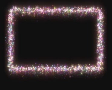 闪光闪亮粒子方形框掉落黑屏抠像特效视频素材