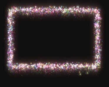 闪光闪亮粒子方形框掉落黑屏抠像特效视频素材