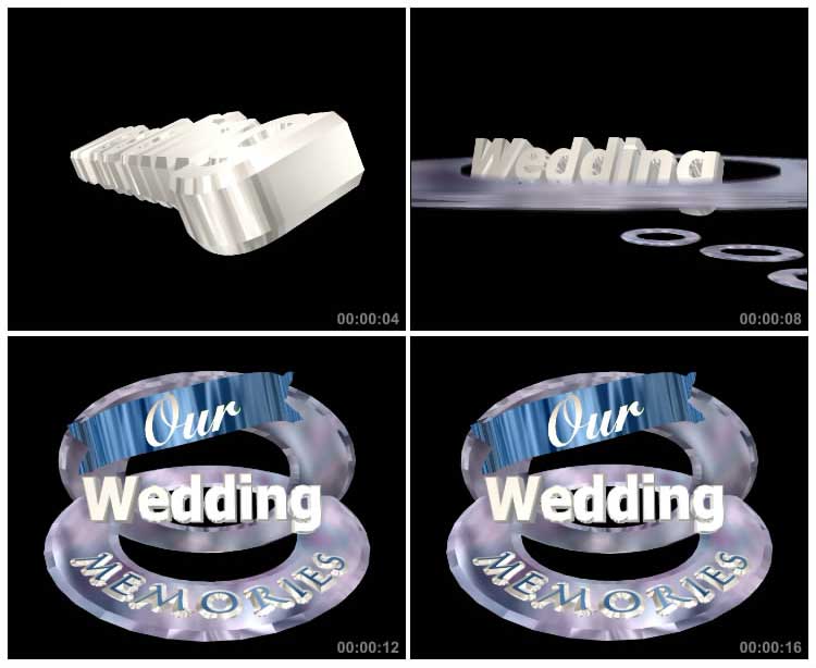 婚礼wedding婚庆结婚黑屏抠像特效视频素材