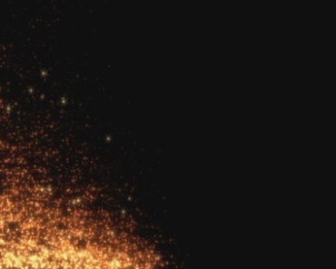 金色闪亮粒子雷达扫描动画黑屏特效视频素材