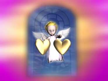 耶稣天使教堂壁画背景视频素材