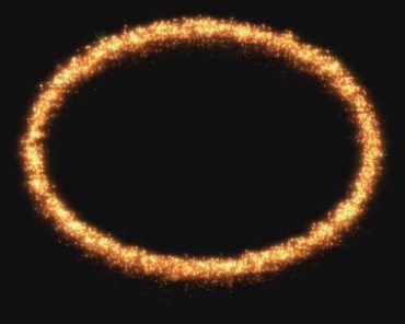 椭圆粒子环闪亮粒子掉落黑屏抠像特效视频素材