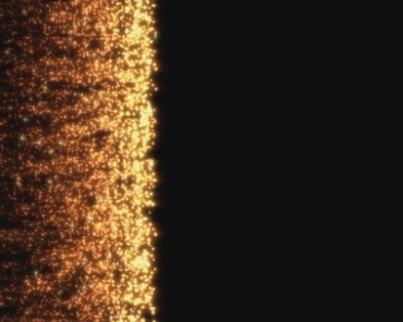 金色发光粒子扫屏幕黑屏特效视频素材