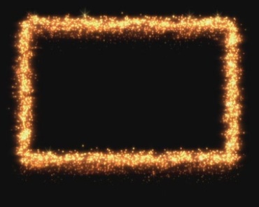 长方形金色粒子掉落黑屏抠像特效视频素材