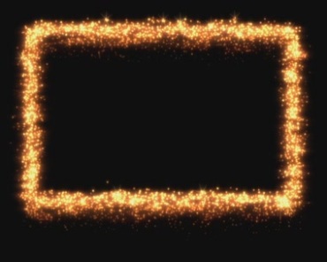 长方形金色粒子掉落黑屏抠像特效视频素材