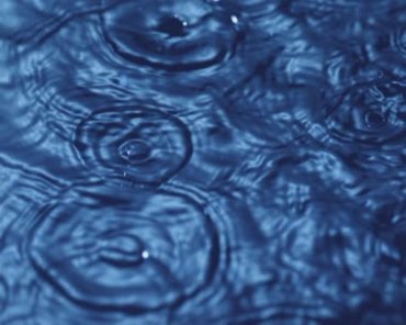 雨滴水滴水波纹圆圈扩散动态背景视频素材