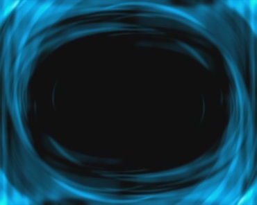 蓝色光圈光效扩散黑洞视频素材