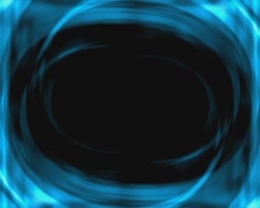 蓝色光圈光效扩散黑洞视频素材