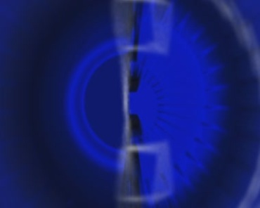 圆圈圆形圆盘转动动态特效蓝色视频素材