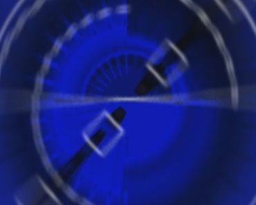 圆圈圆形圆盘转动动态特效蓝色视频素材