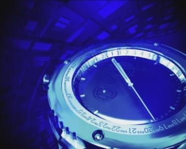 手表指针时针分针秒针转动特效视频素材