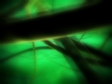 绿色空间线条绳索肠子缠绕特效视频素材