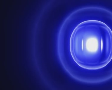 蓝光白光发光体球体转动动态光效视频素材