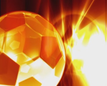 金色足球旋转金光炫光动态光效视频素材