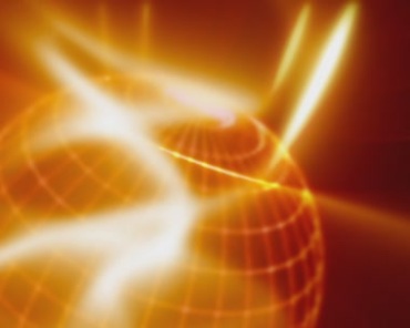 金色炫光线条球体旋转动态光效视频素材