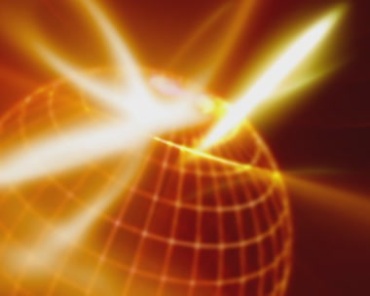 金色炫光线条球体旋转动态光效视频素材