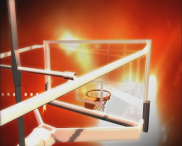 篮球框球场动态光效视频素材