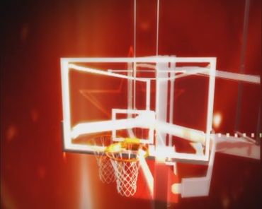 篮球框球场动态光效视频素材