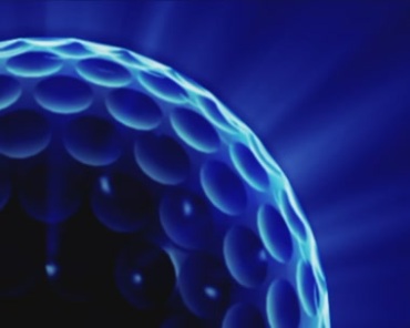 蓝色球体转动旋转动态光效视频素材