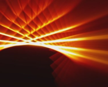 金光网状结构翻腾金色炫光动态光效视频素材