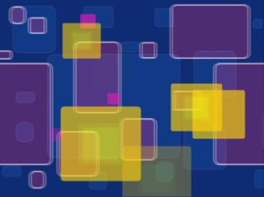 彩色透明方格方块显示消失动态变幻视频素材