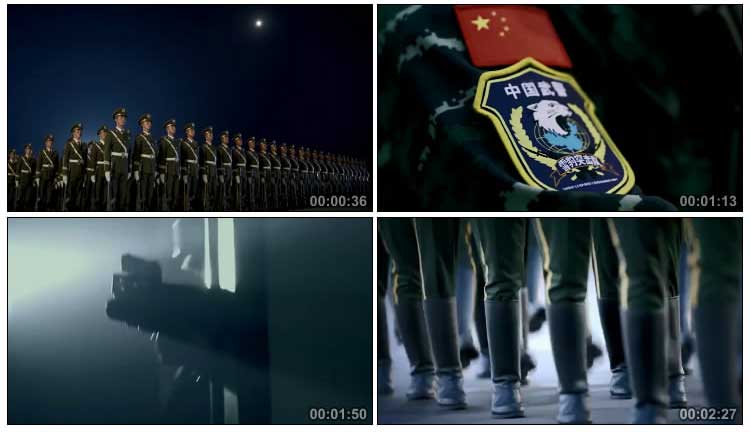 中国军队发展强军建设武警特战训练视频素材