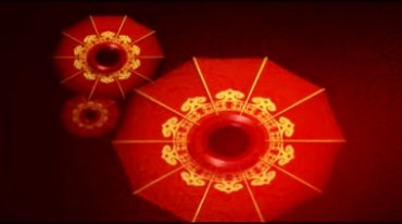 中国红喜庆好运大红灯笼节日舞台演出背景视频素材