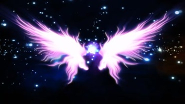 唯美梦幻翅膀星光粒子视频素材