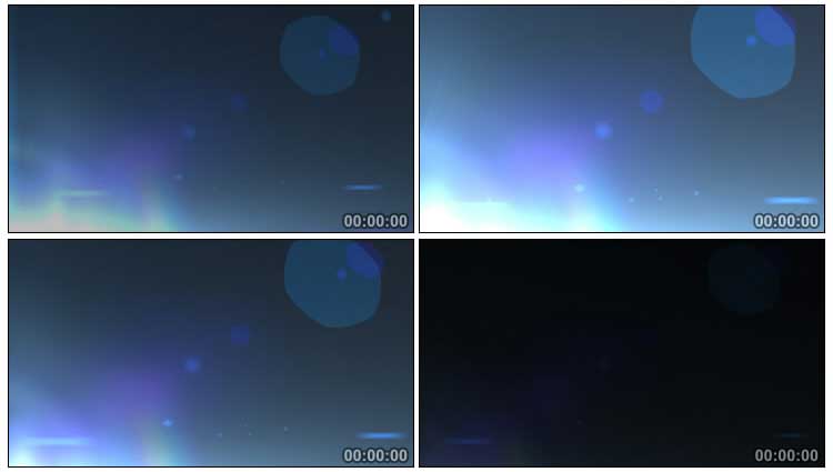 蓝光炫光光圈亮光动态转场光效视频素材