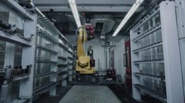 [4K]现代工厂技术数控机械设备自动化零件加工生产操作高清实拍视频素材