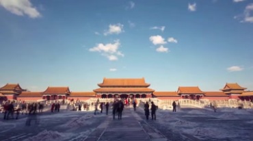 北京天坛故宫延时摄影视频素材