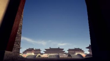 皇城皇宫楼宇宫殿宏伟建筑CG动画视频素材