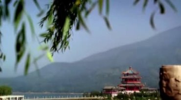 中国各地标志纸飞机歌颂祖国歌曲mv背景视频素材
