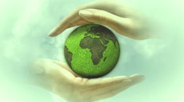 双手呵护地球绿色环保视频素材