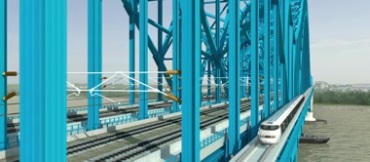 中国高铁动车和谐号火车铁路CG动画视频素材