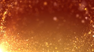 金粉粒子飘洒华丽闪耀动态特效视频素材